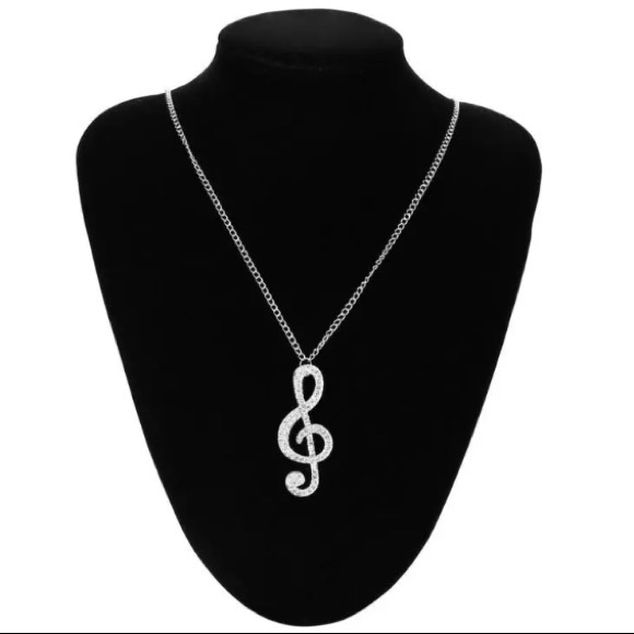 💙💎GRATEFUL💙MAKER Jewelry - GIFT!💙💎🎼MUSIC NOTE! TREBLE CLEF!🎼💎💙NECKLACE!